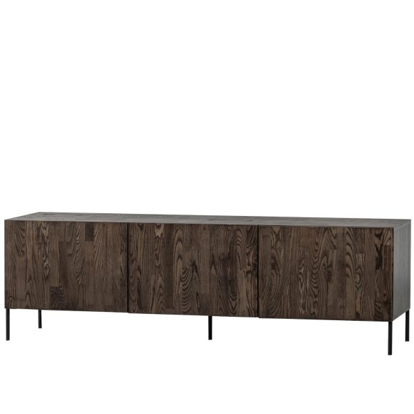 Woood Bono Gravure TV skænk - ash brown - 56x180x46