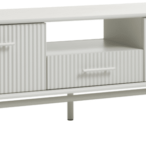 TV-bord/skænk Nordique Design Palma hvid MDF & metal 140 x 45 x 50 cm