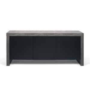 TEMAHOME Kobe Skænk med 3 låger - Beton-look og sort, 188 cm