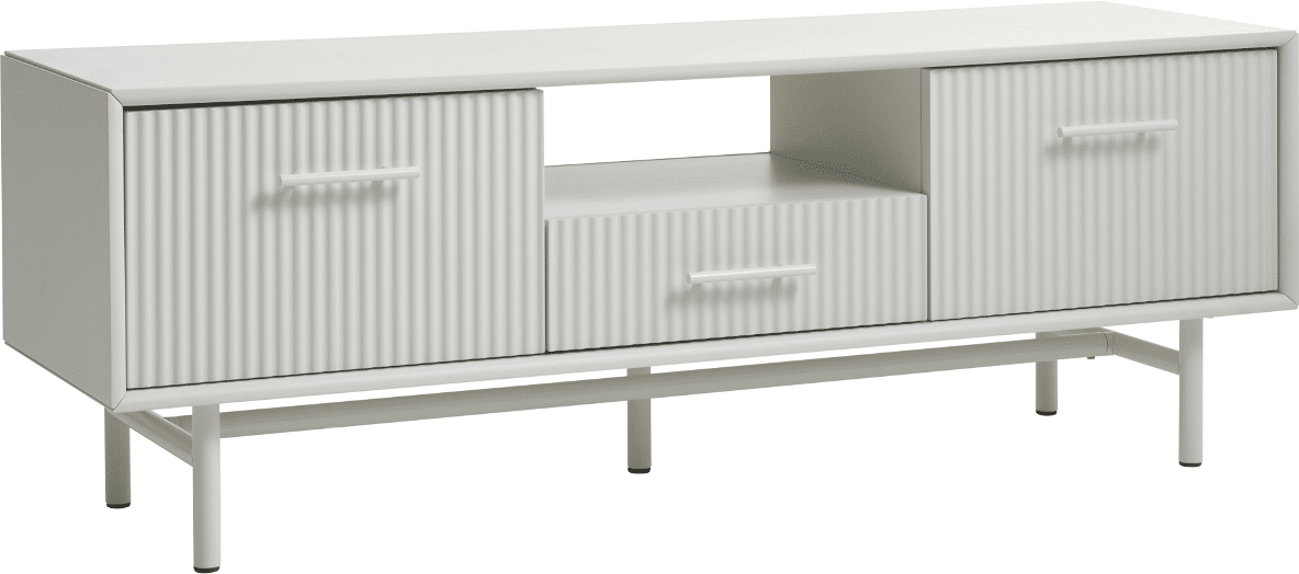 TV-bord/skænk Nordique Design Palma hvid MDF & metal 140 x 45 x 50 cm